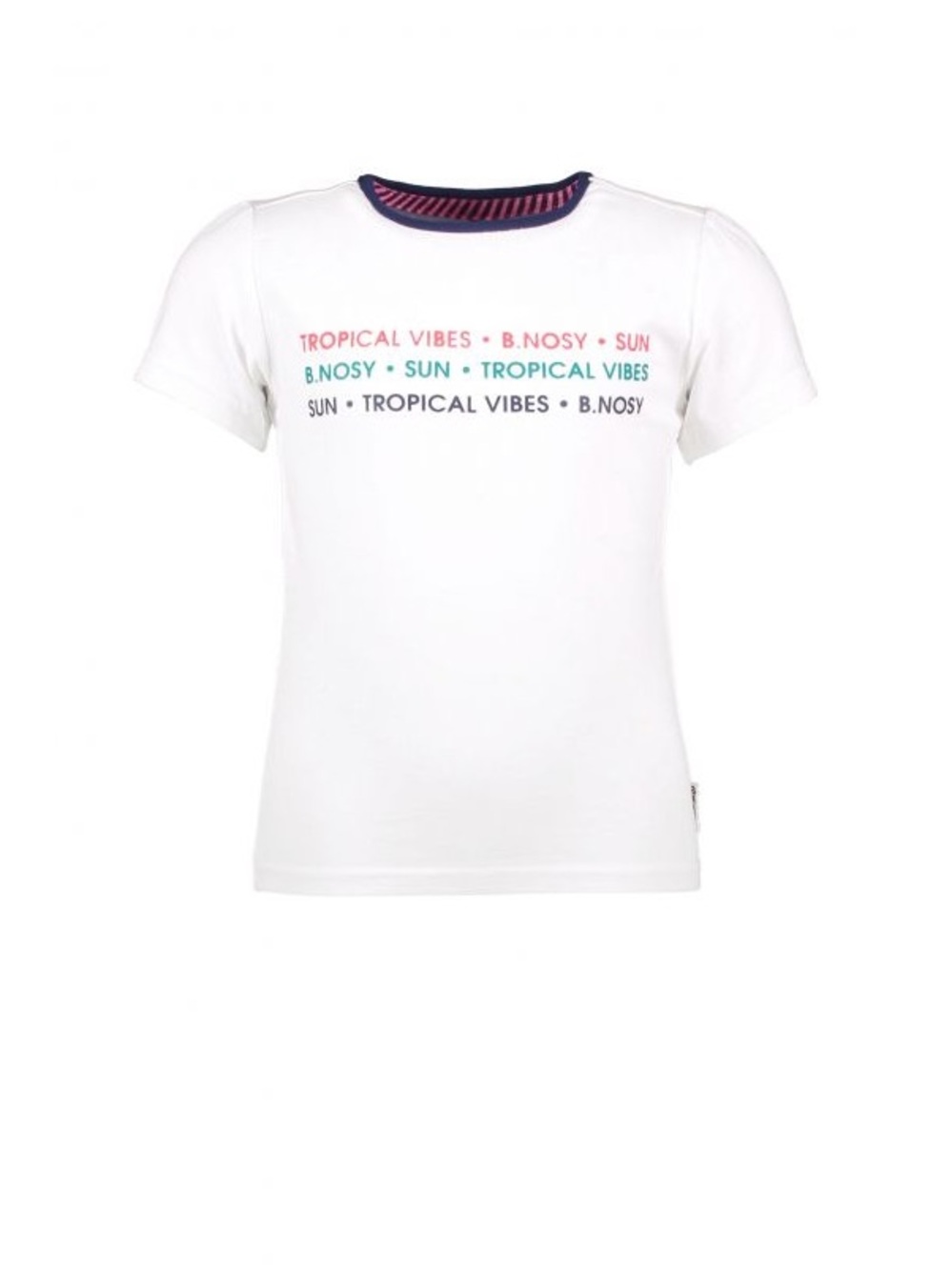 White 'Tropical Vibes' Short Sleeve Tee